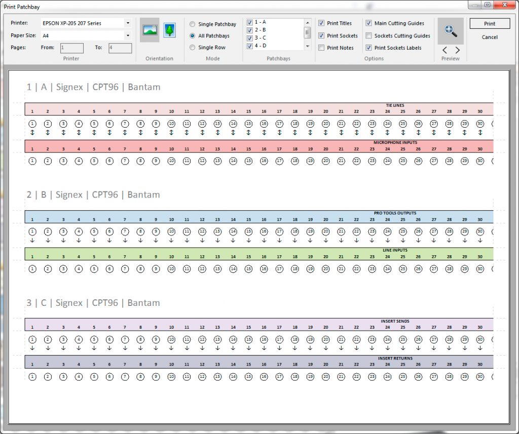 Buy PatchCAD Patchbay Design and Labelling Software