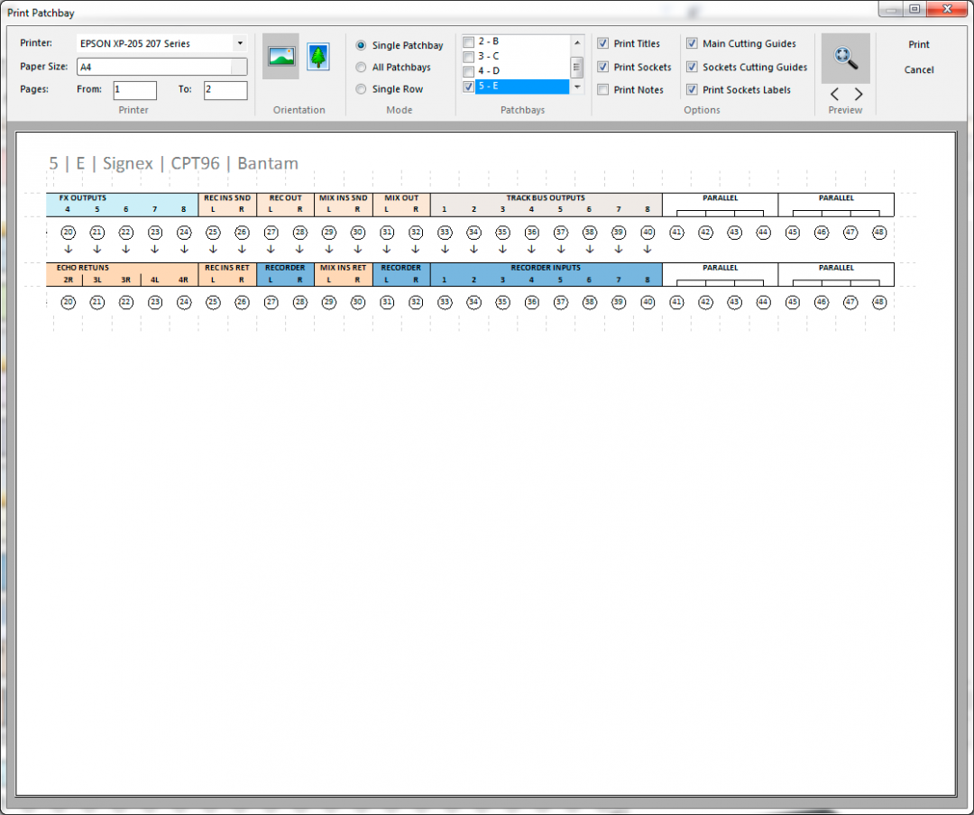 Buy PatchCAD Patchbay Design and Labelling Software